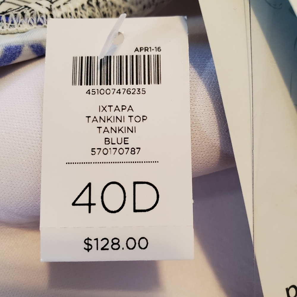 Profile by Gottex Ixtapa tankini top ruched,wire free shelf bra size 40D - Picture 13 of 15